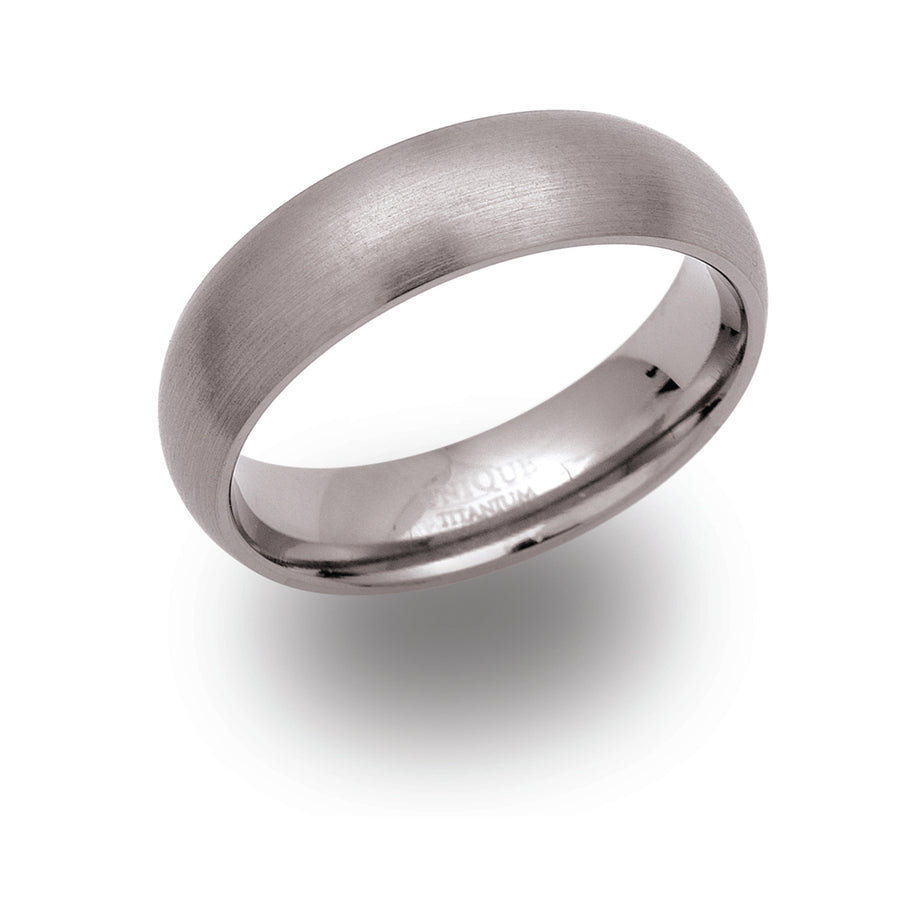 Unique & Co Matte Titanium Ring