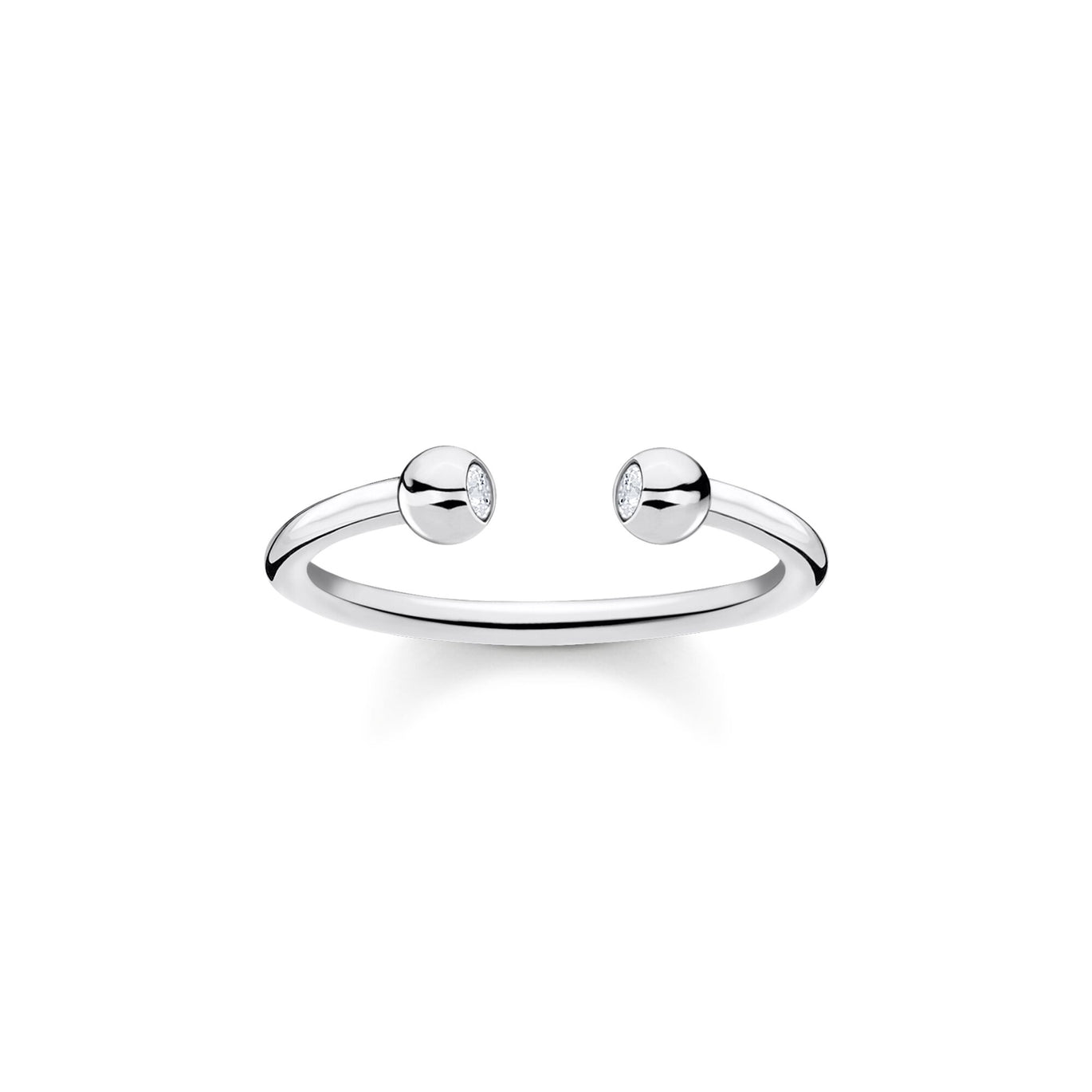 Thomas Sabo Open Ring Dots Stones Silver