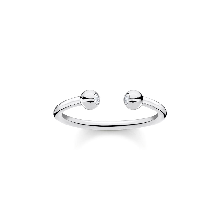 Thomas Sabo Open Ring Dots Stones Silver