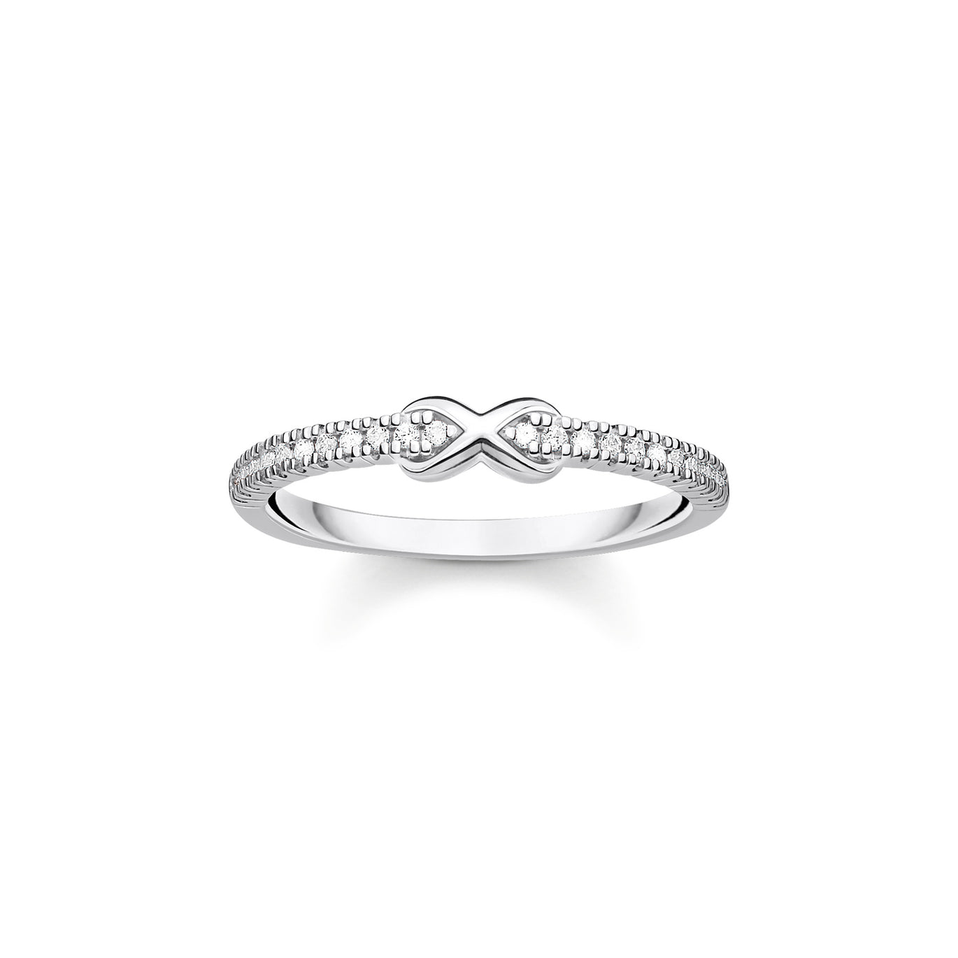 Thomas Sabo Silver Infinity Ring with White Stones