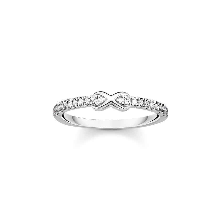 Thomas Sabo Silver Infinity Ring with White Stones