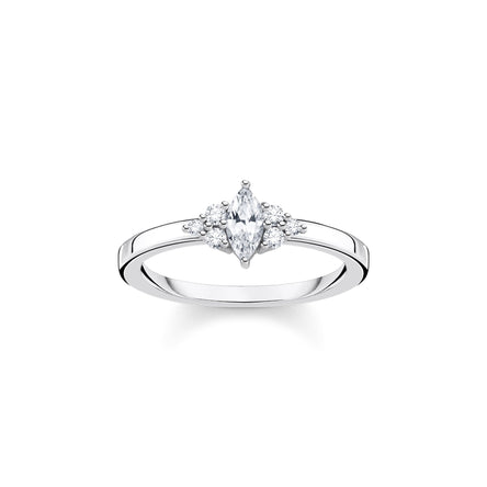 Thomas Sabo Ring Vintage White Stones Silver
