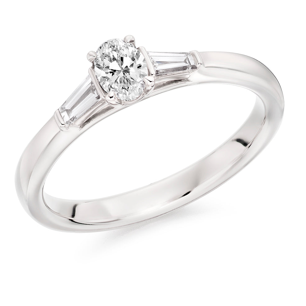 Platinum Diamond Trilogy Ring