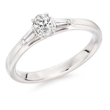 Platinum Diamond Trilogy Ring