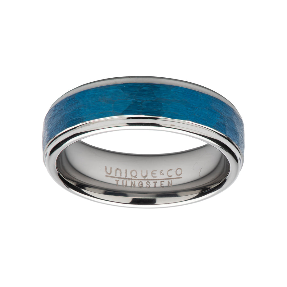 Unique & Co Tungsten Carbide Hammered Ring