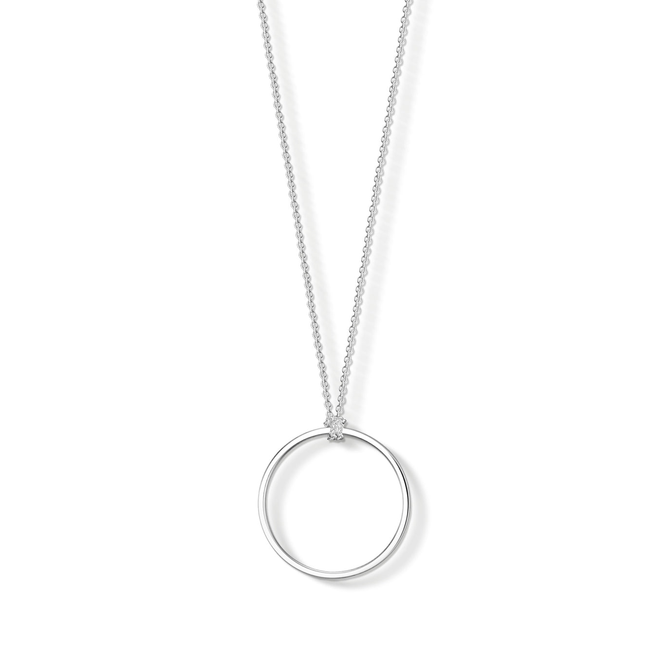 Thomas Sabo Circle Silver Charm Necklace