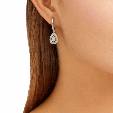 Swarovski Attract Pear Pierced Earrings