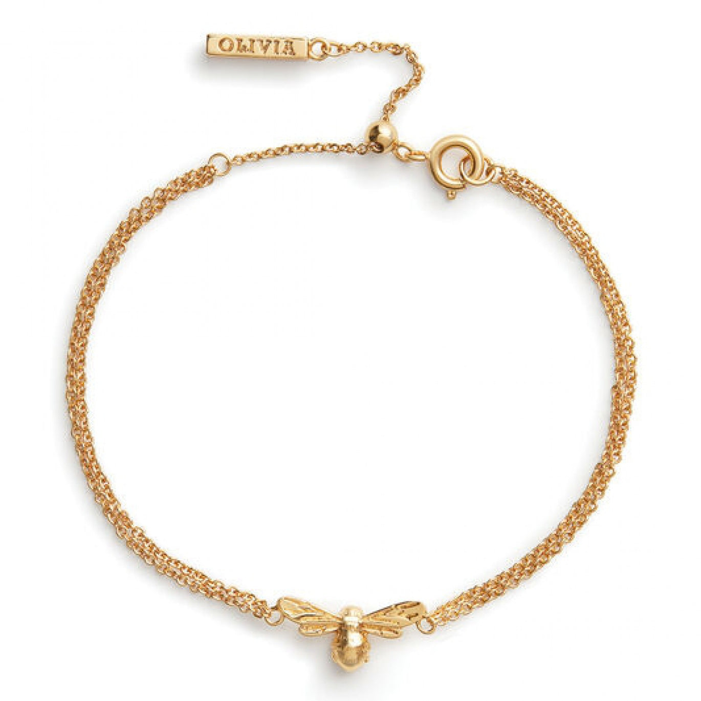 Olivia Burton Lucky Bee Yellow Gold Bracelet