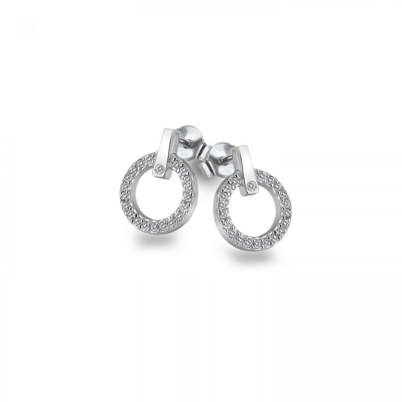 Hot Diamonds Silver Constant Circle Earrings