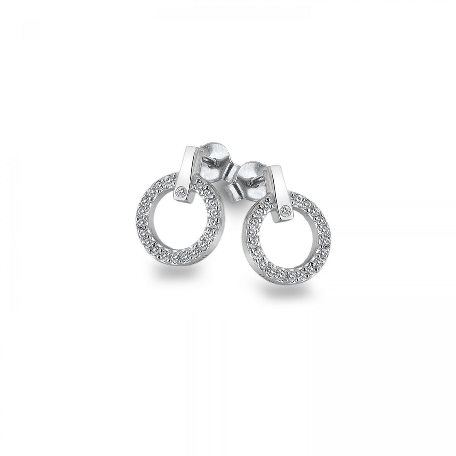 Hot Diamonds Silver Constant Circle Earrings