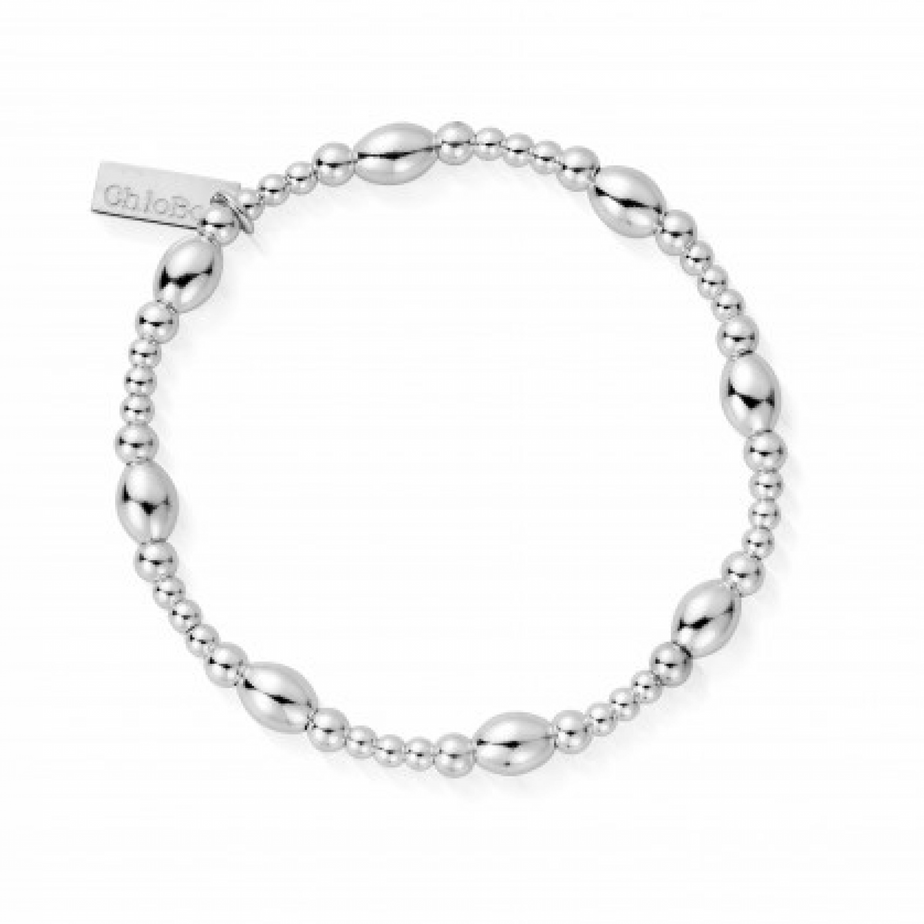 ChloBo Cute Oval Bracelet Silver