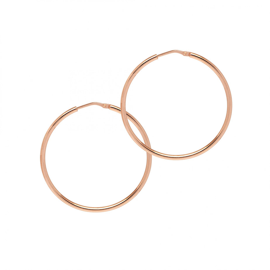 The Hoop Station La Chica Latina Rose Gold Hoops - 39mm