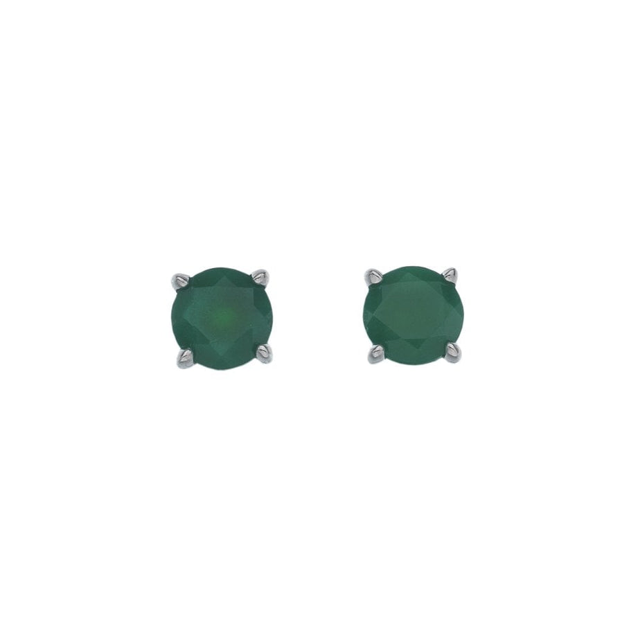 Anaïs Green Agate Birthstone Earrings - May
