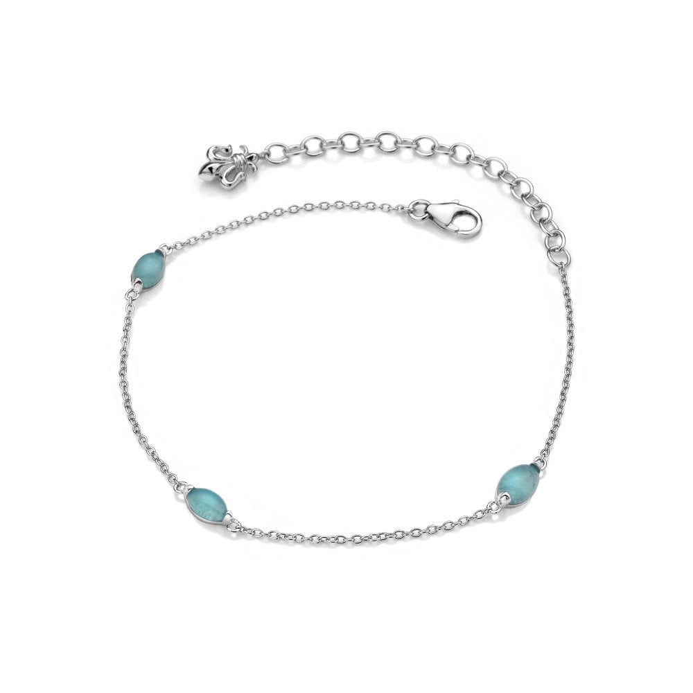 Anaïs Blue Agate Birthstone Bracelet - September