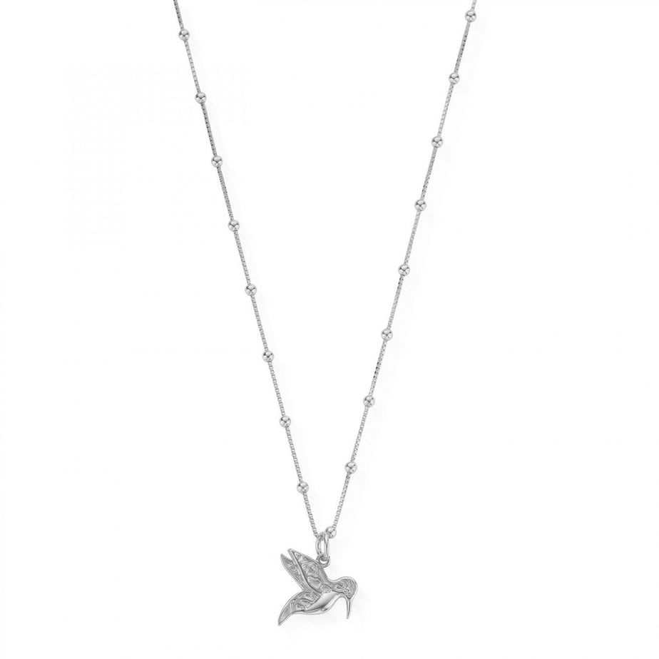 Bobble Chain Hummingbird Necklace