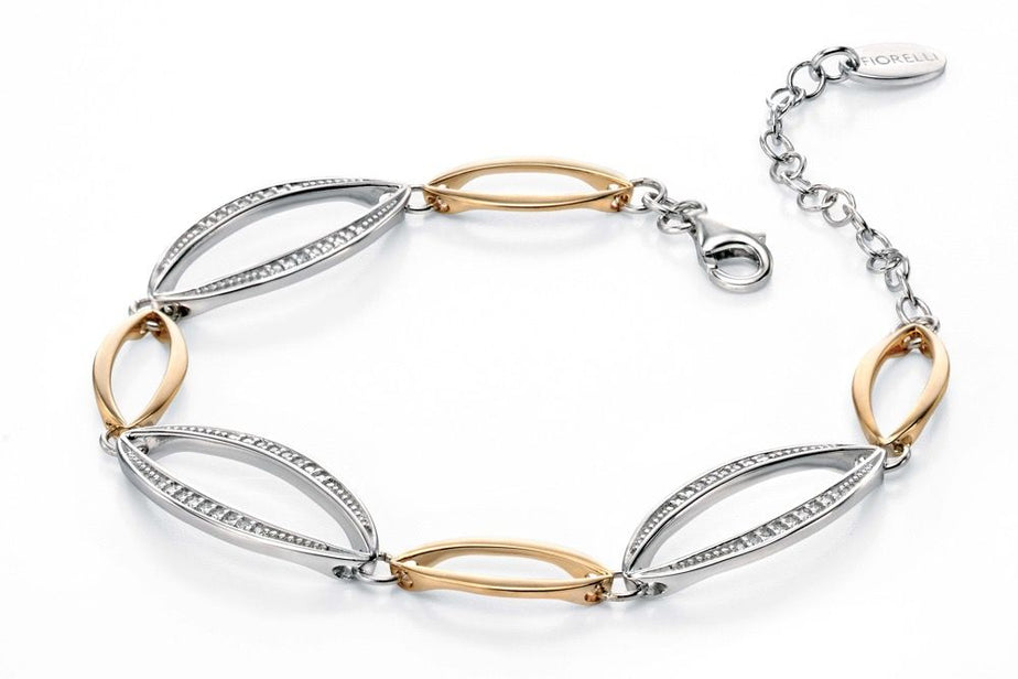 Fiorelli Silver and Gold Marquise Bracelet