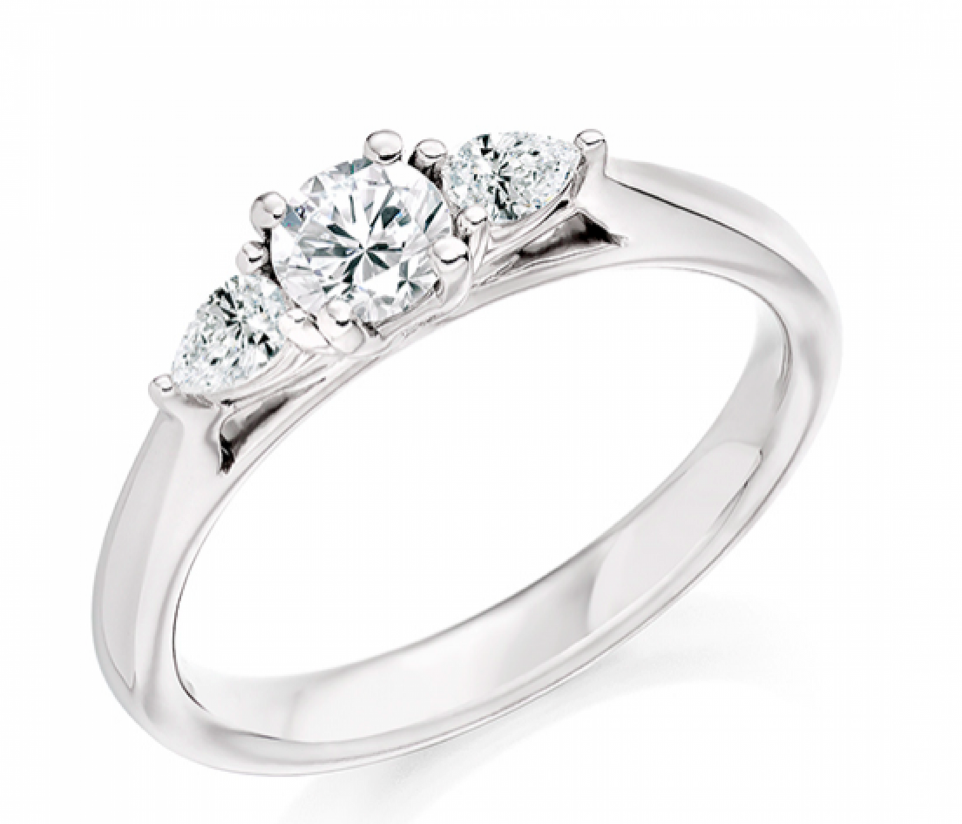 Platinum Diamond Trilogy Engagement Ring