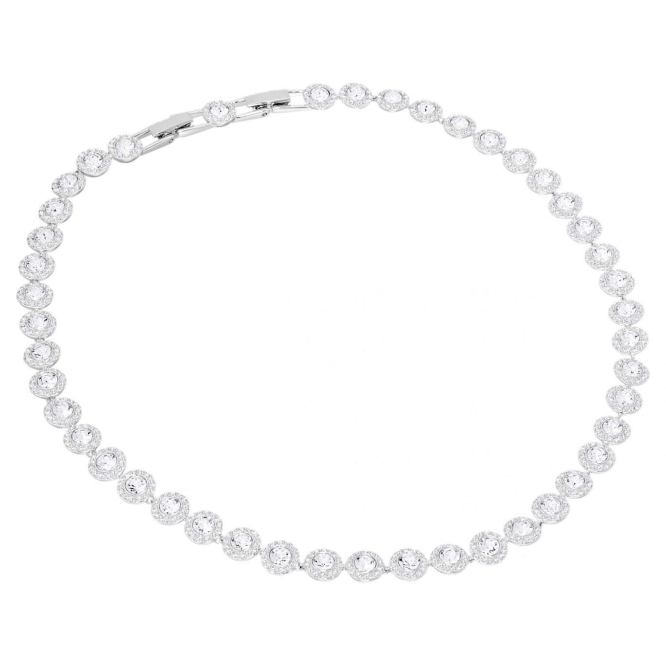 Swarovski Angelic All-Around Necklace, Rhodium Plated