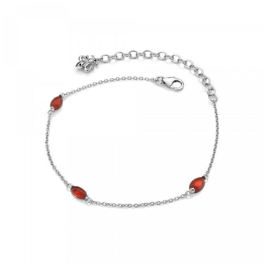Anaïs Red Carnelian Birthstone Bracelet - July