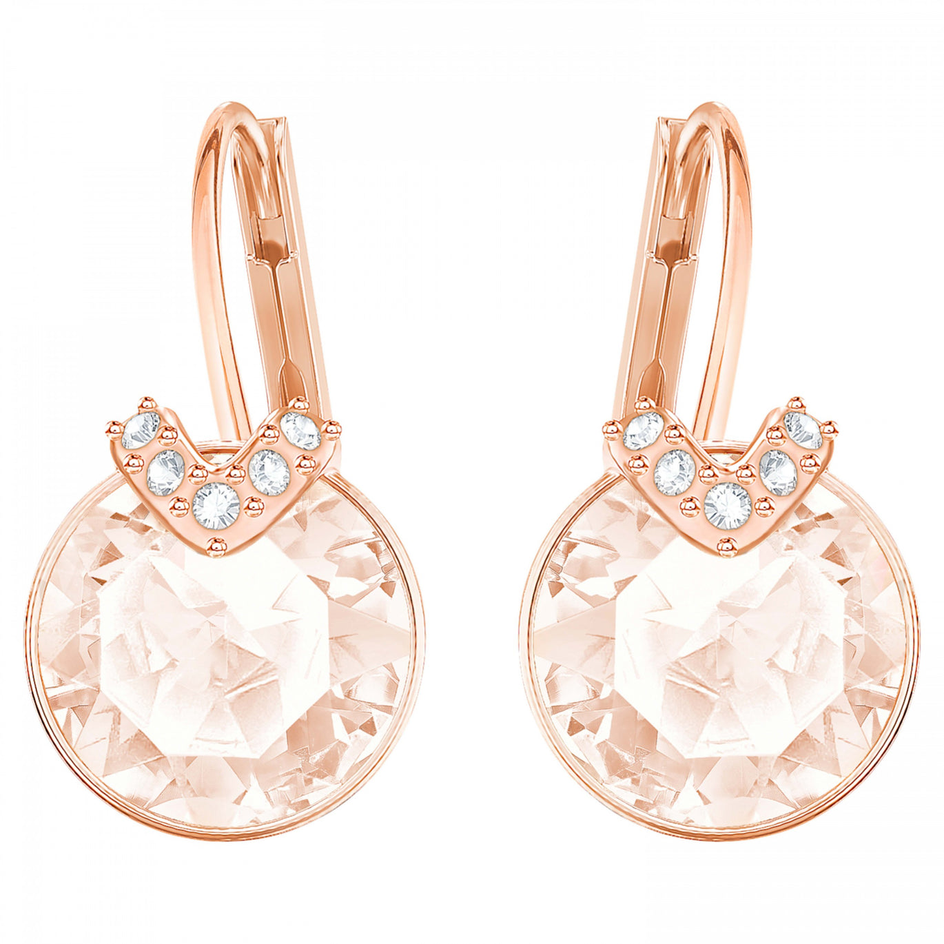 Swarovski Bella V Pink Rose Gold Earrings