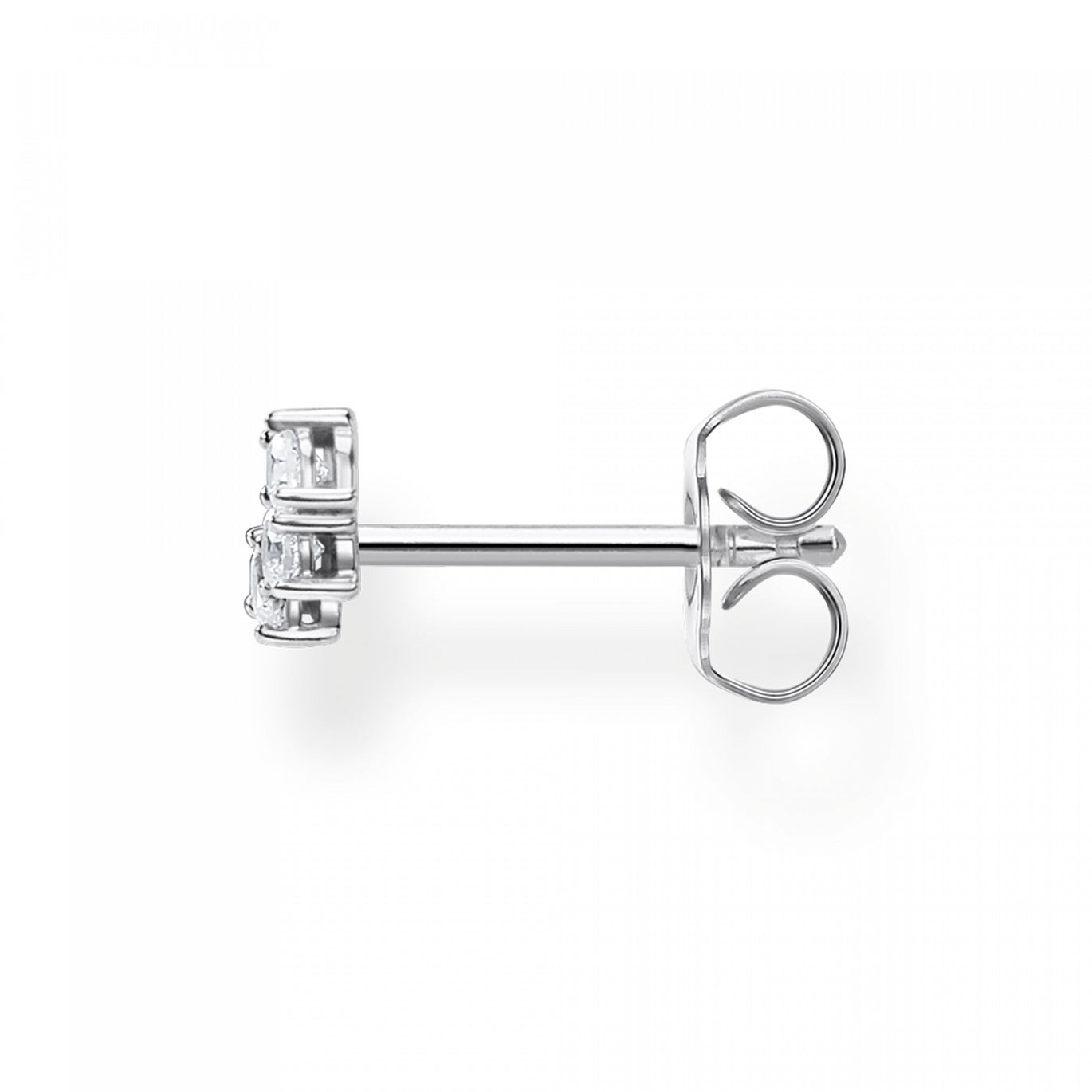 Thomas Sabo Single Ear Stud White Stones, Silver