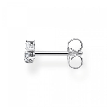 Thomas Sabo Single Ear Stud White Stones, Silver