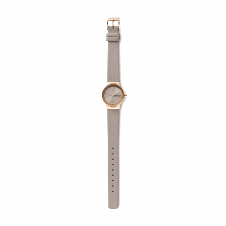 Skagen Freja Two-Hand Gray Eco Leather Watch