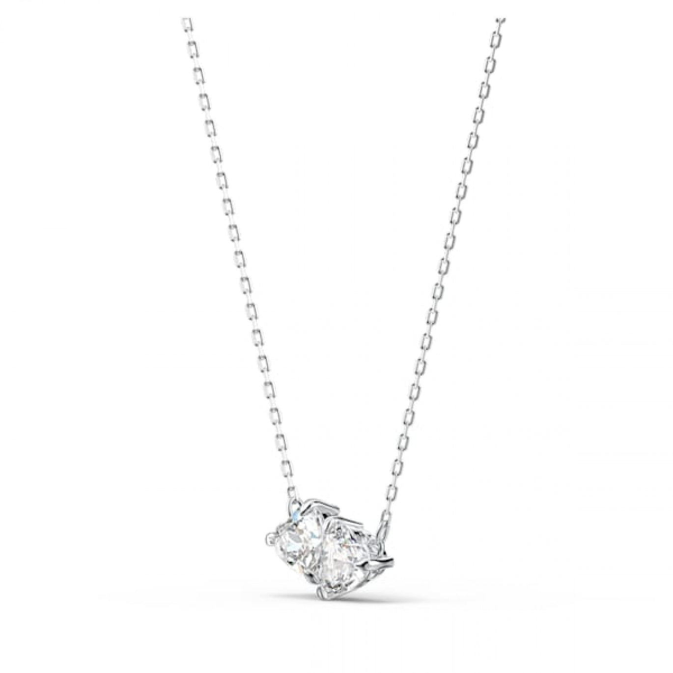 Swarovski Mesmera necklace Heart, White, Rhodium plated