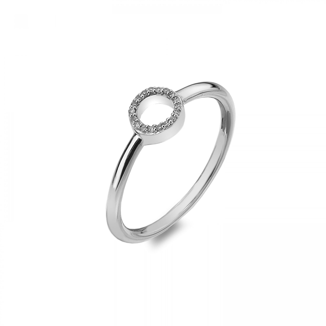 Hot Diamonds 9ct White Gold Infinity Circle Ring