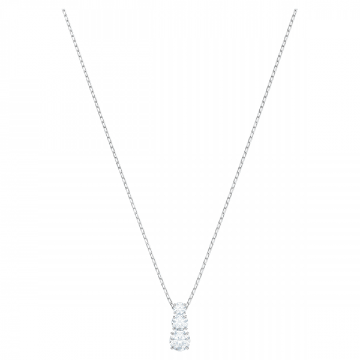 Swarovski Attract Trilogy White Crystal Necklace