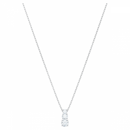 Swarovski Attract Trilogy White Crystal Necklace