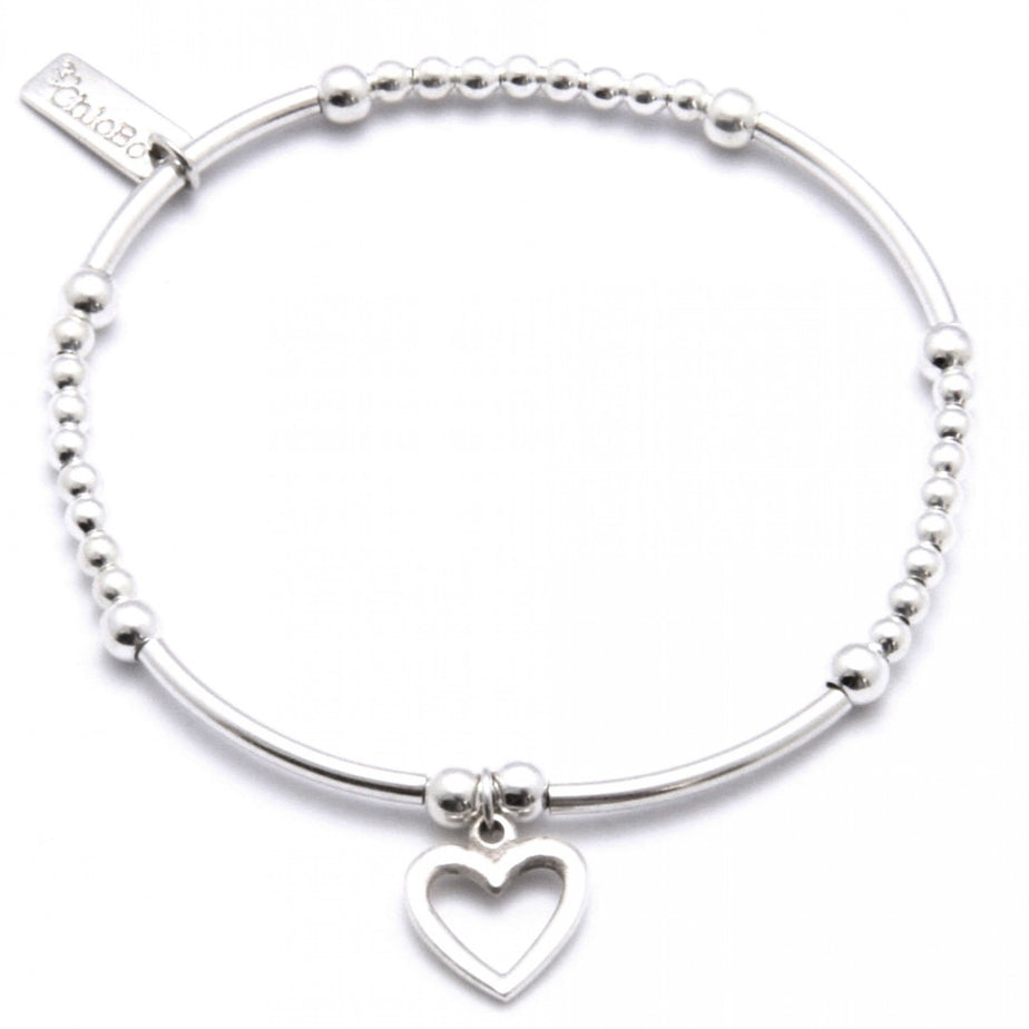 ChloBo Iconic Small Open Heart Mini Cute Bracelet