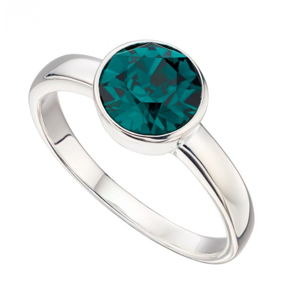 Gecko May Crystal Birthstone Ring