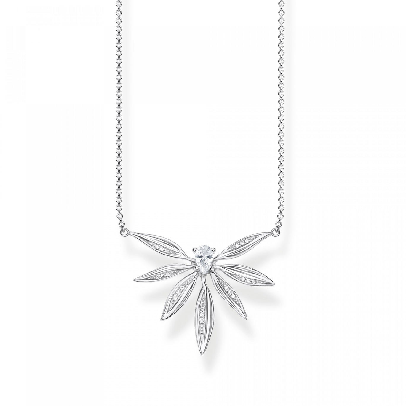 Thomas Sabo Leaves Necklace, Silver