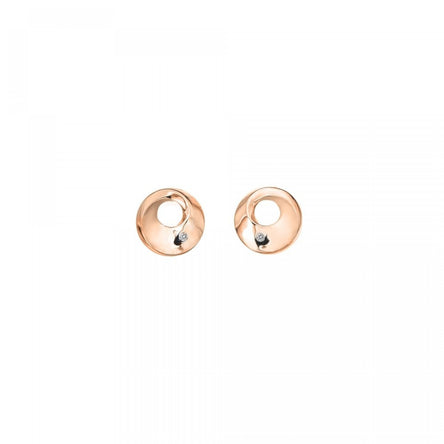 Hot Diamonds Rose Gold Quest Circle Stud Earrings