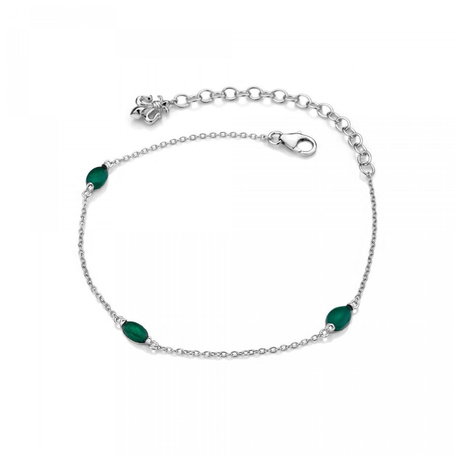 Anaïs Green Agate Birthstone Bracelet - May