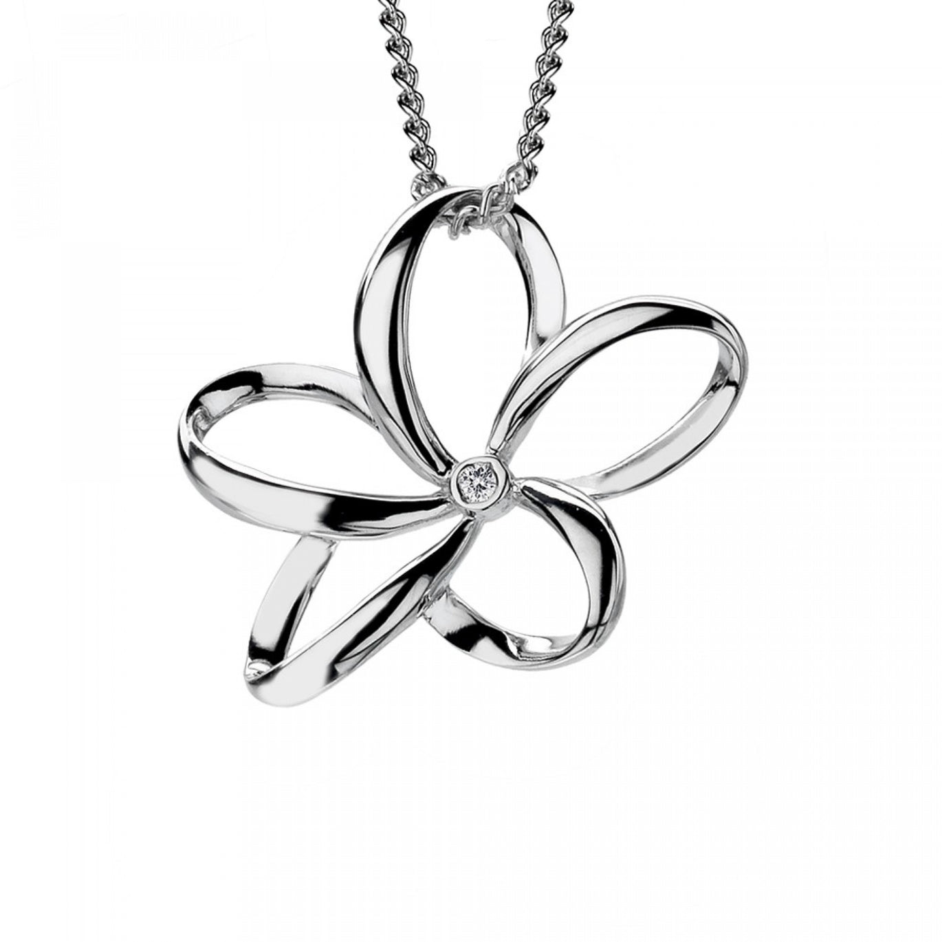 Hot diamonds hotsell flower necklace