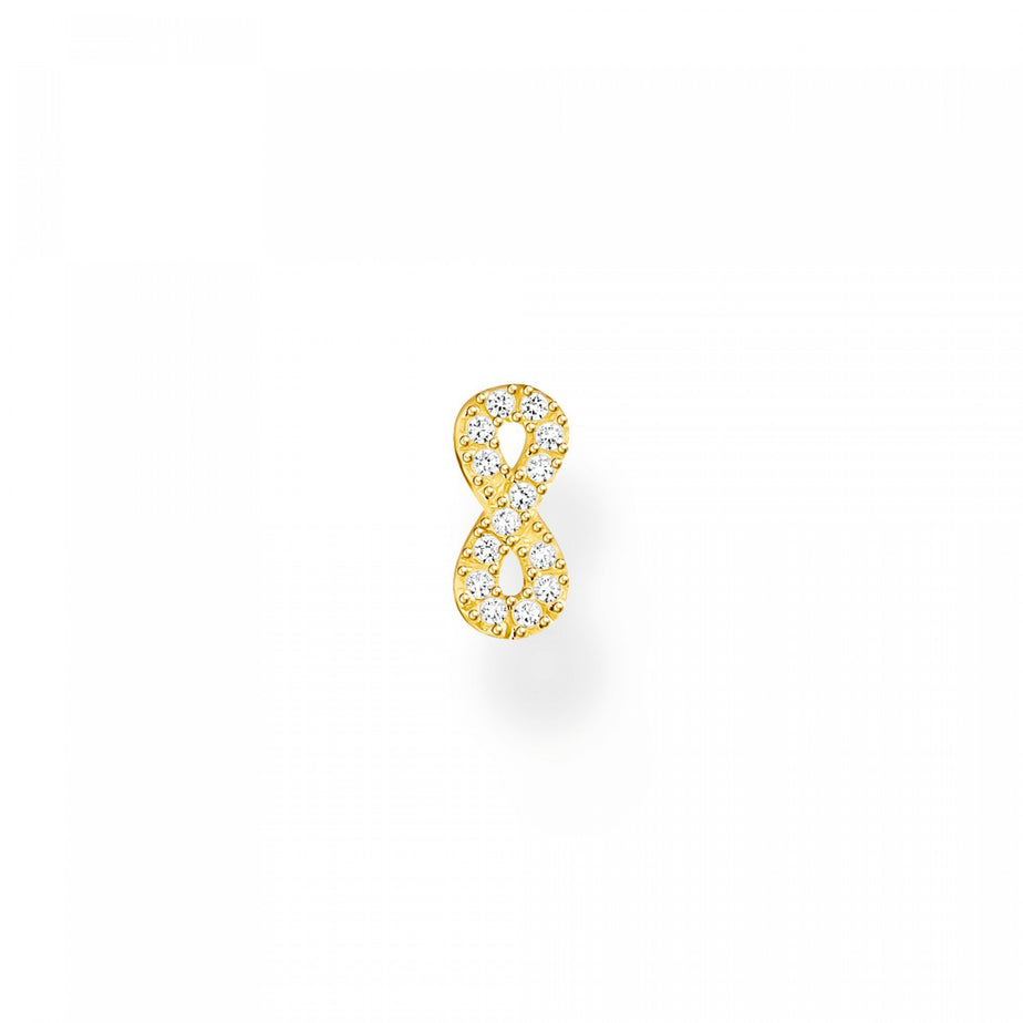 Thomas Sabo Single Infinity Stud Earring Yellow Gold