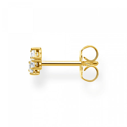 Thomas Sabo Single Ear Stud White Stones, Gold