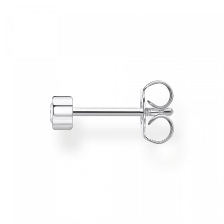 Thomas Sabo Single Ear Stud With White Stone Zirconia Silver