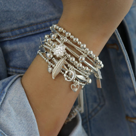 ChloBo Cute Mini Moon & Stars Bracelet