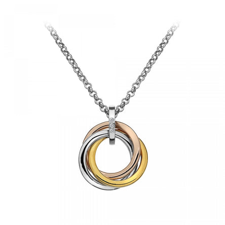 Hot Diamonds Tri-Tone Trio Pendant