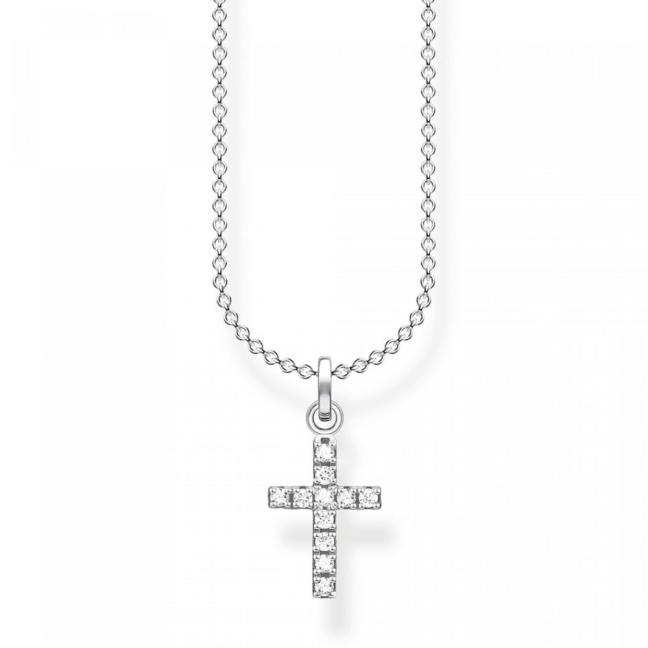 Thomas Sabo pavé Cross necklace