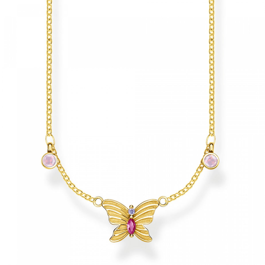 Thomas Sabo Butterfly Necklace, Gold