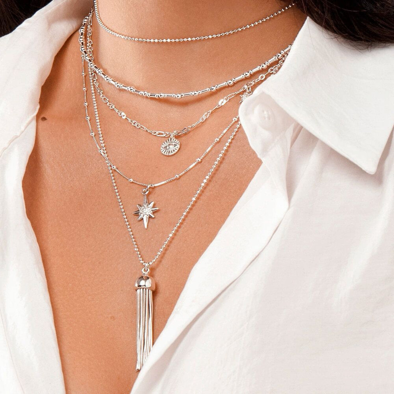 ChloBo Bobble Chain Lucky Star Necklace