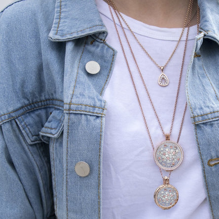 Emozioni Mattina Pink Coin - Large (33mm)