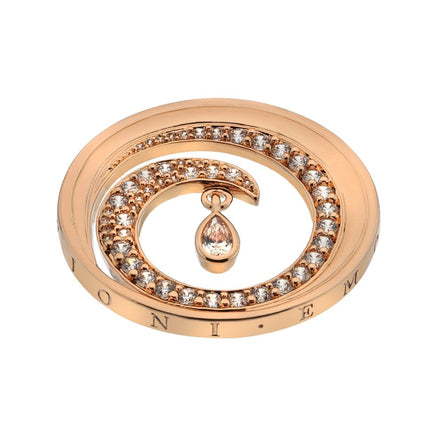 Emozioni Oceano Teardrop Rose Gold Plate  Coin - Large (33mm)