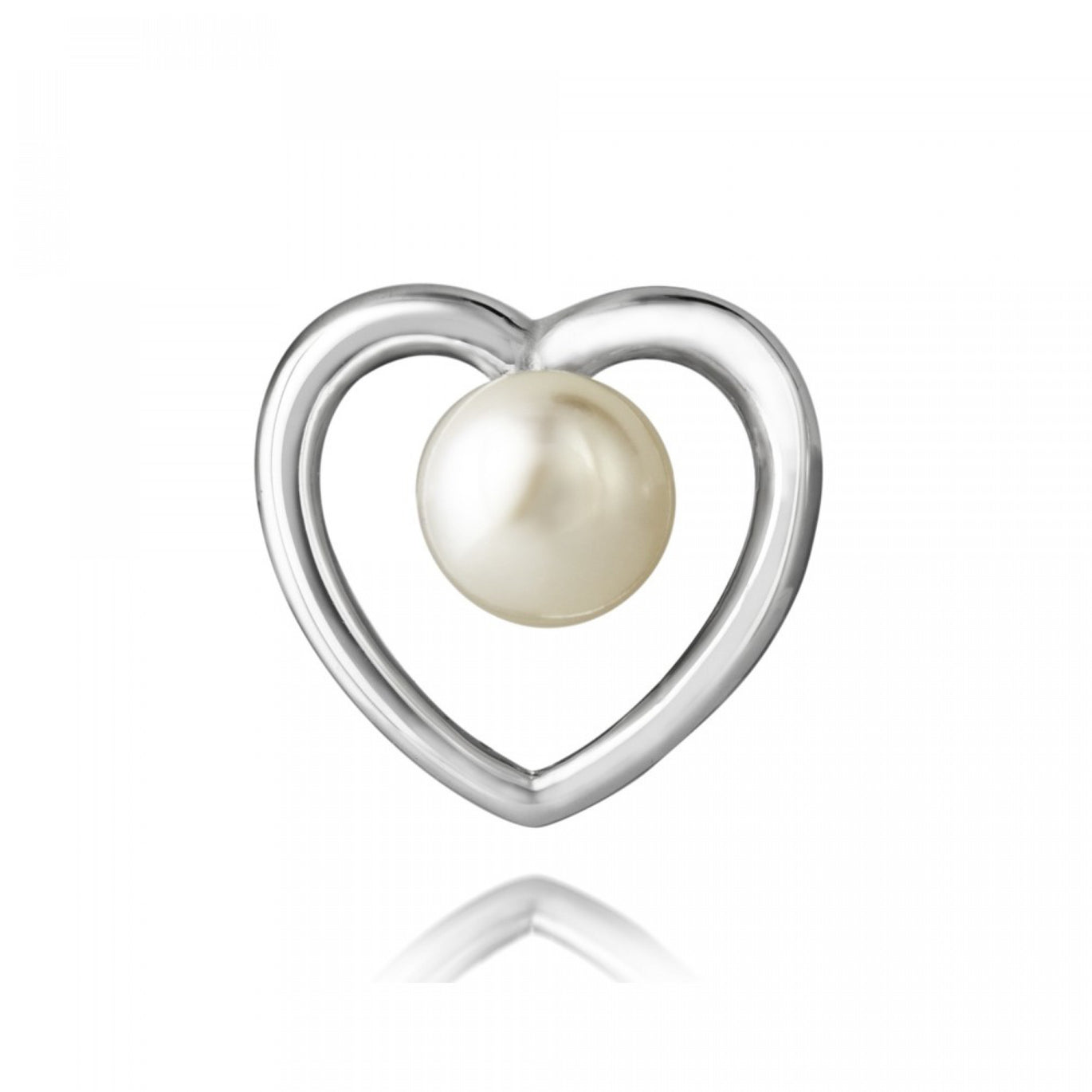Jersey Pearl Kimberley Heart Pearl Stud Earrings