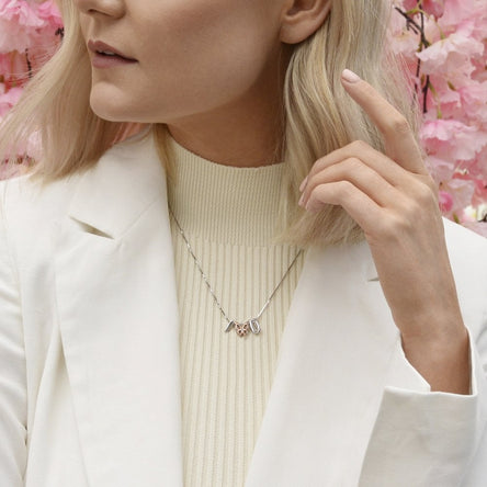 Storyteller Butterfly Icon Pendant - Rose Gold Plated