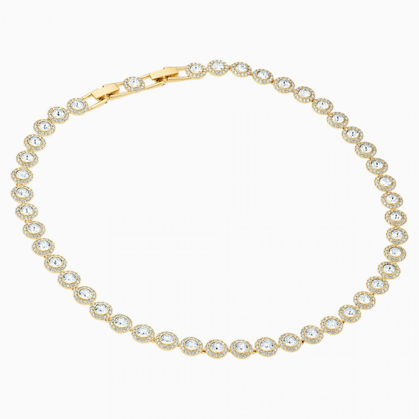 Swarovski Angelic Necklace, White, Gold-Tone Plated